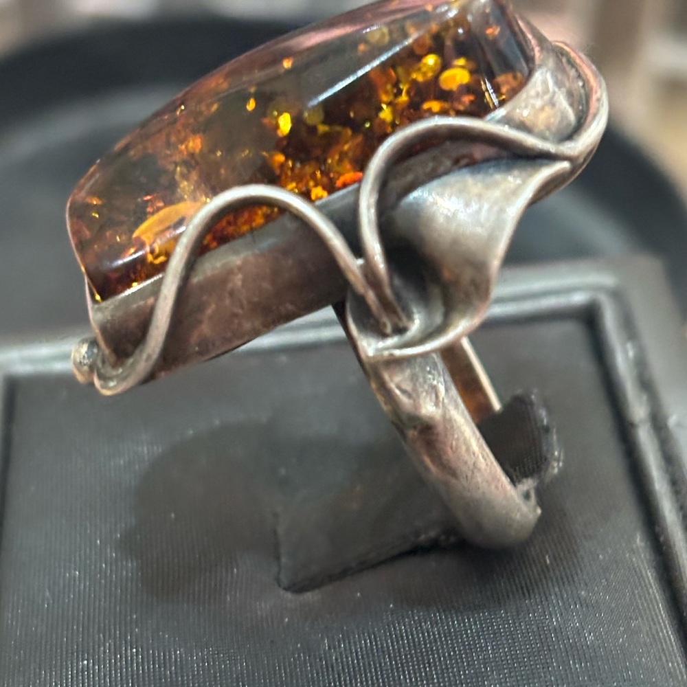 Baltic amber ring - Picture 3 of 5